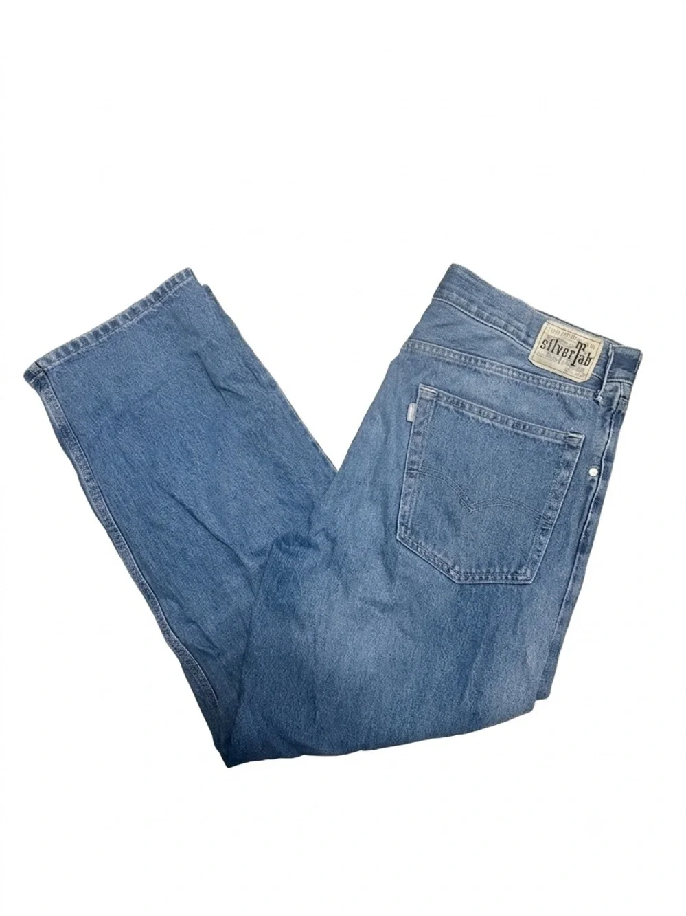 Vintage Levi Silver Tab Medium Blue Wash Loose Jeans